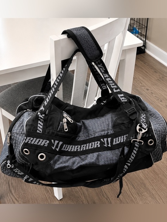 Other - Warrior Black Gray Sports Gear Duffel Bag Multi Pocket Athletic Travel Bag
